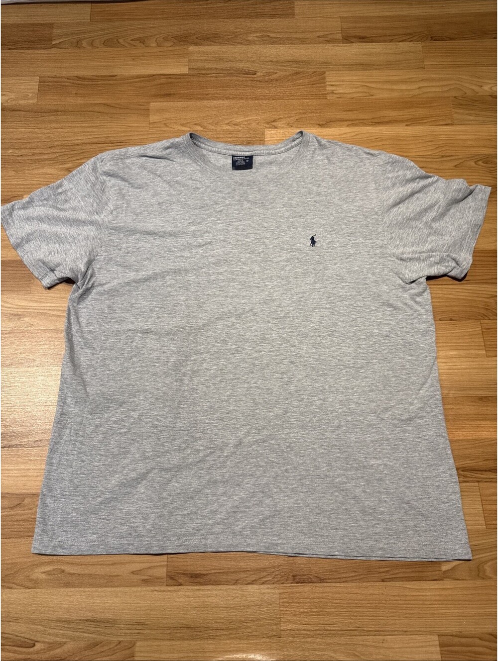 Classic Polo Ralph Lauren Mens T-Shirt XL Gray Heather Cotton Blend Pony Logo